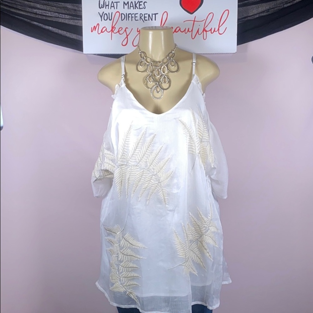 🎁 Gimmicks NWOT Dressy blouse Size XL - Picture 3 of 10
